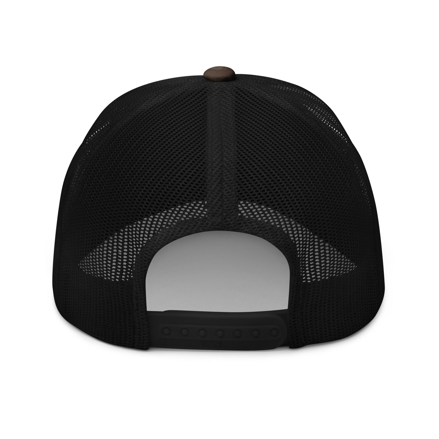 White <EMG> Camouflage Trucker Hat