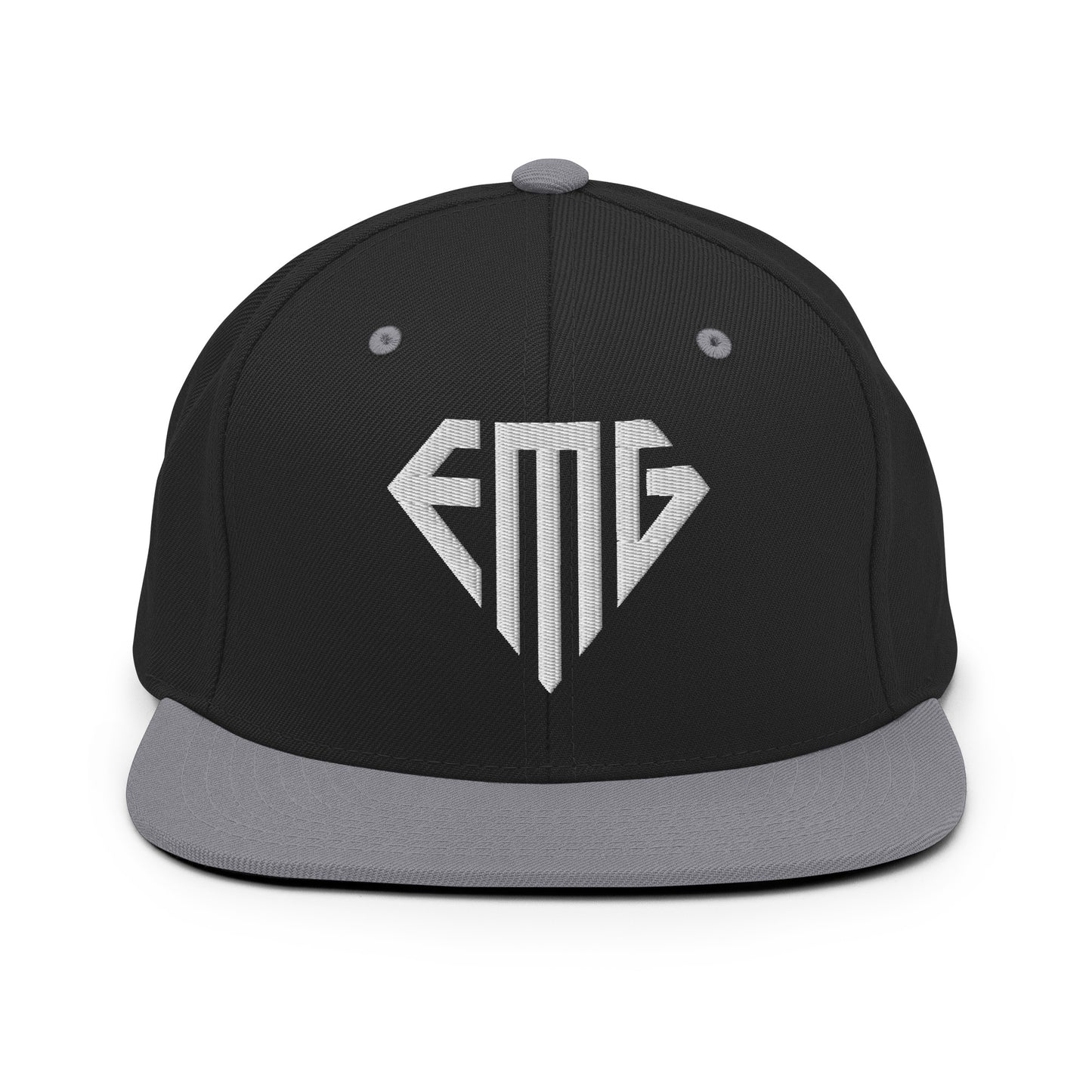 Embroidered <EMG> Logo Snapback Hat
