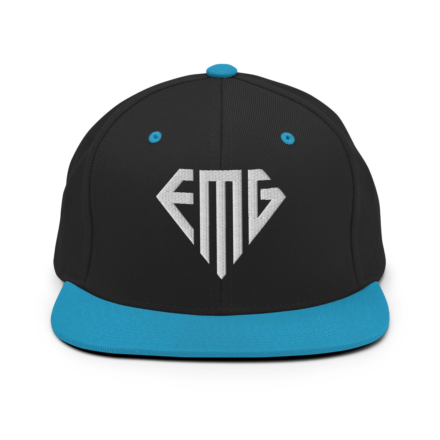 Embroidered <EMG> Logo Snapback Hat