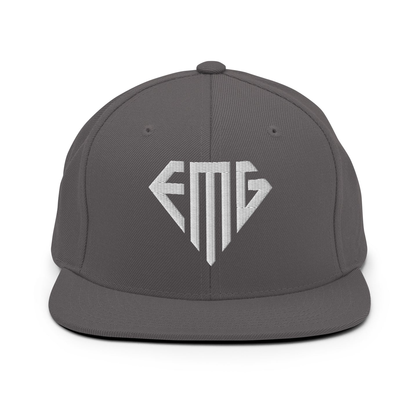 Embroidered <EMG> Logo Snapback Hat