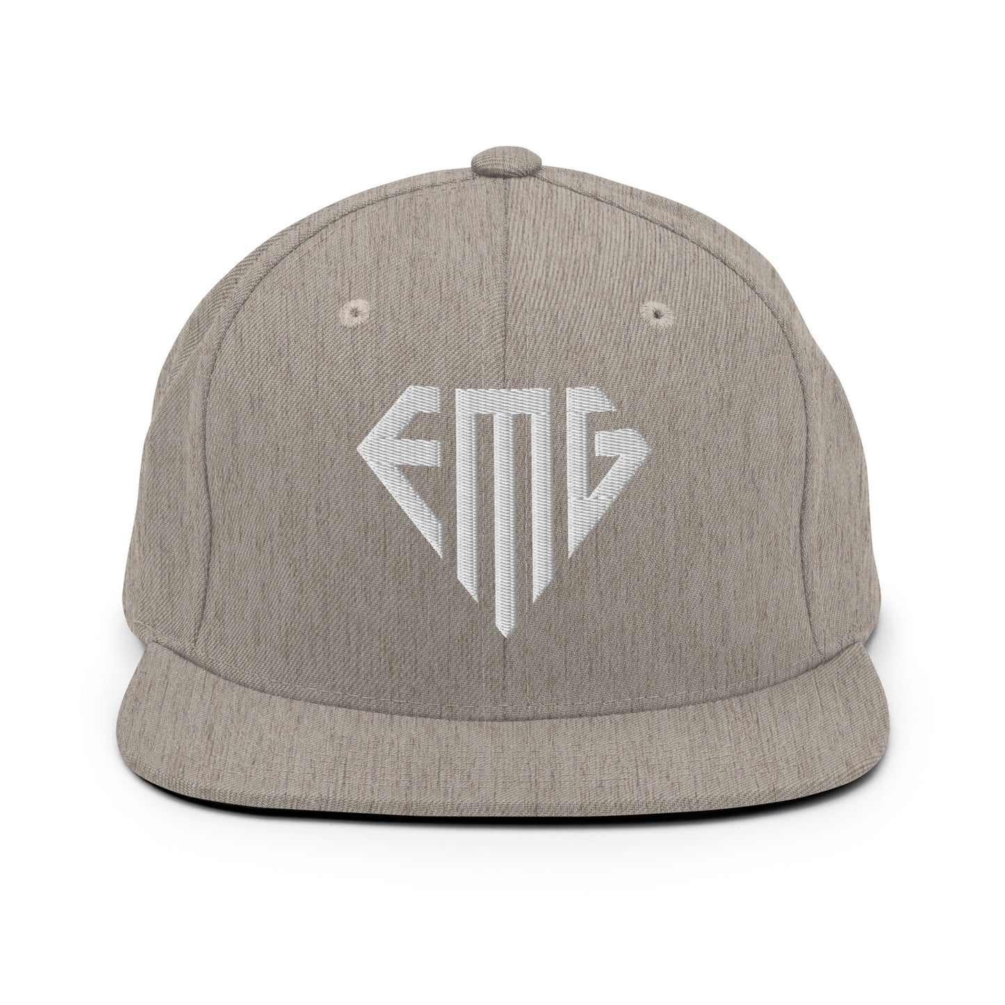 Embroidered <EMG> Logo Snapback Hat