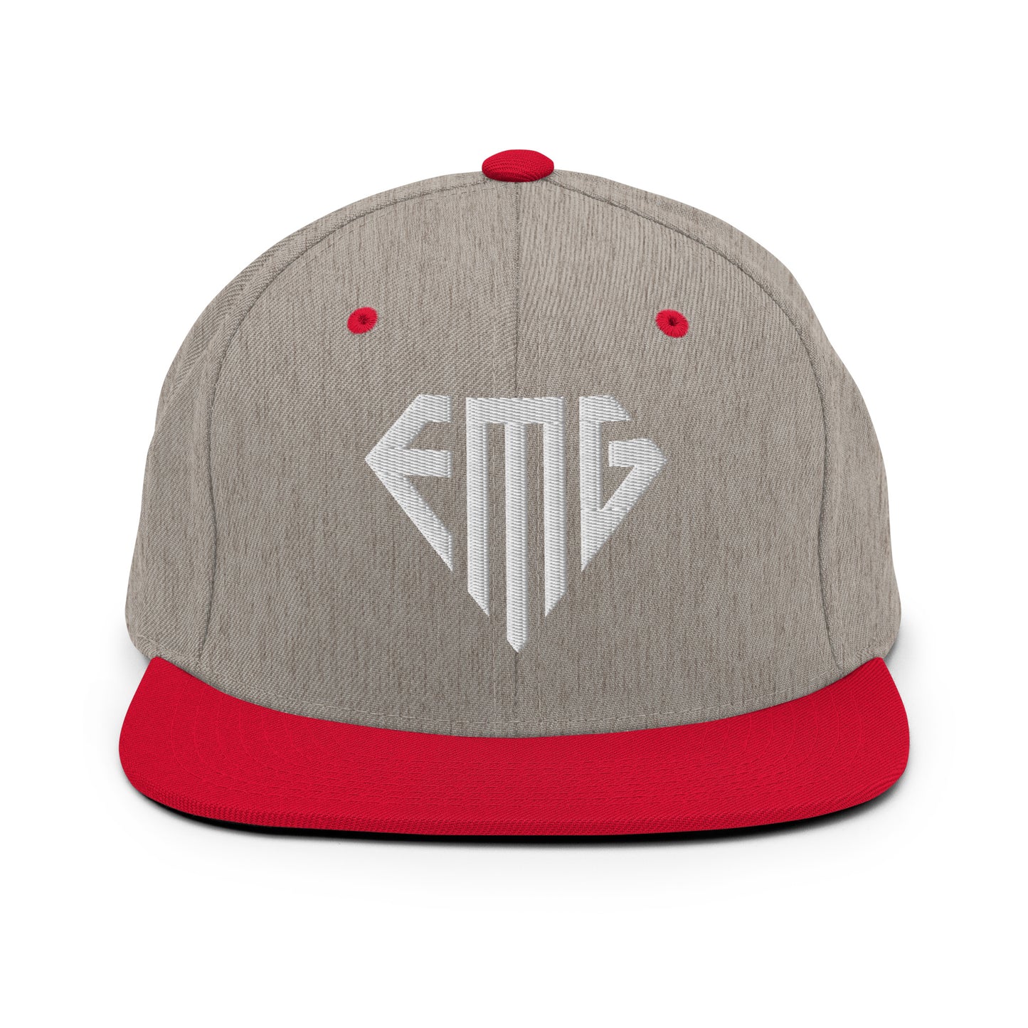 Embroidered <EMG> Logo Snapback Hat
