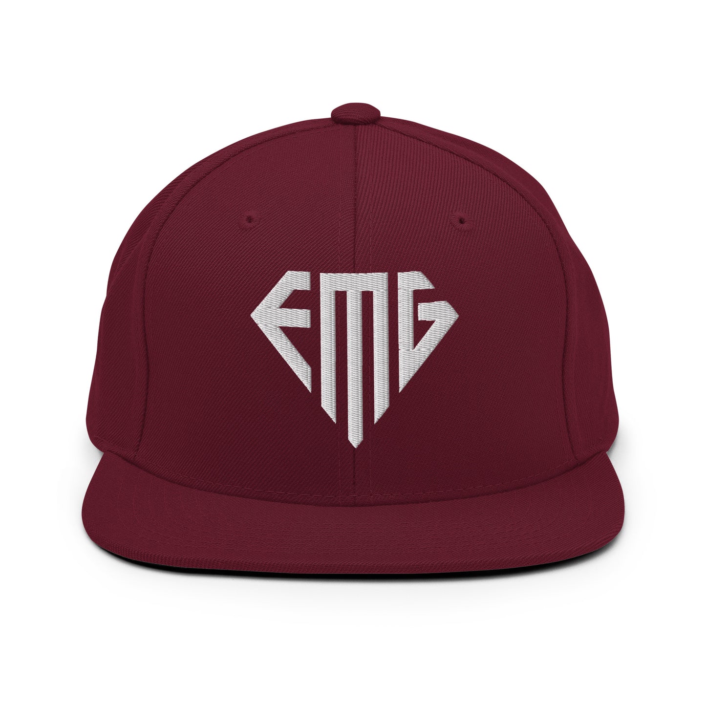 Embroidered <EMG> Logo Snapback Hat