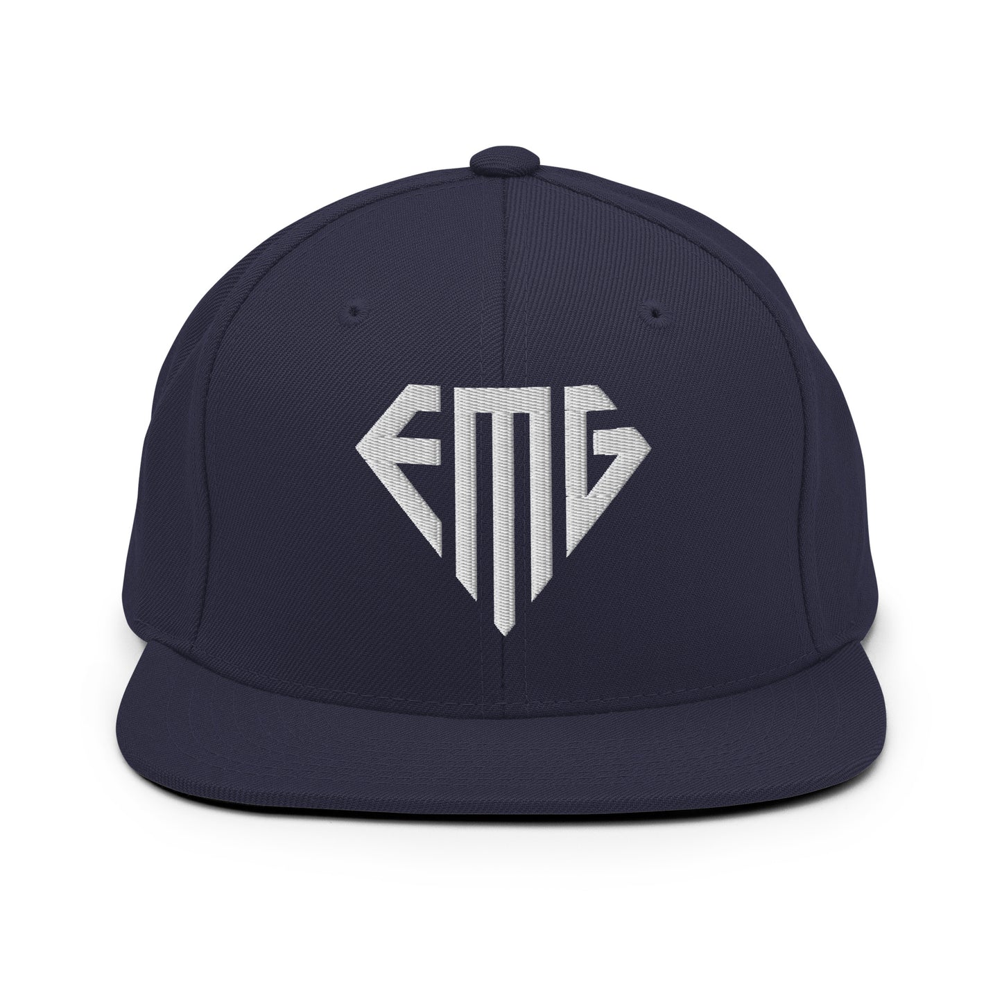 Embroidered <EMG> Logo Snapback Hat