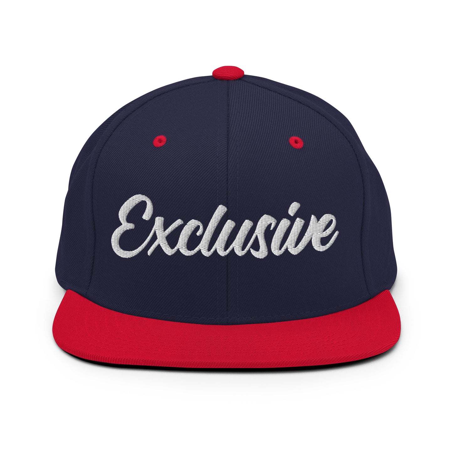 White Embroidered Exclusive Snapback Hat
