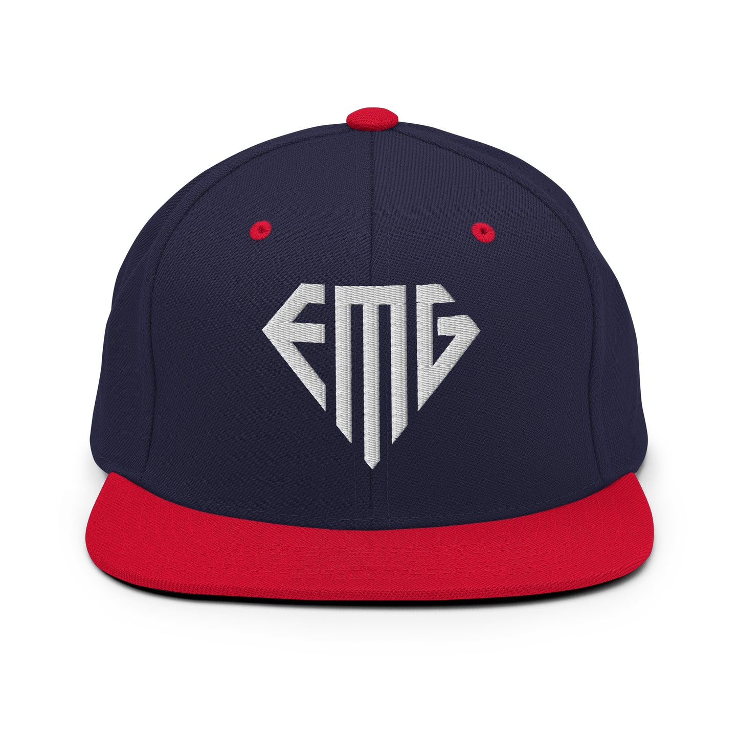 Embroidered <EMG> Logo Snapback Hat