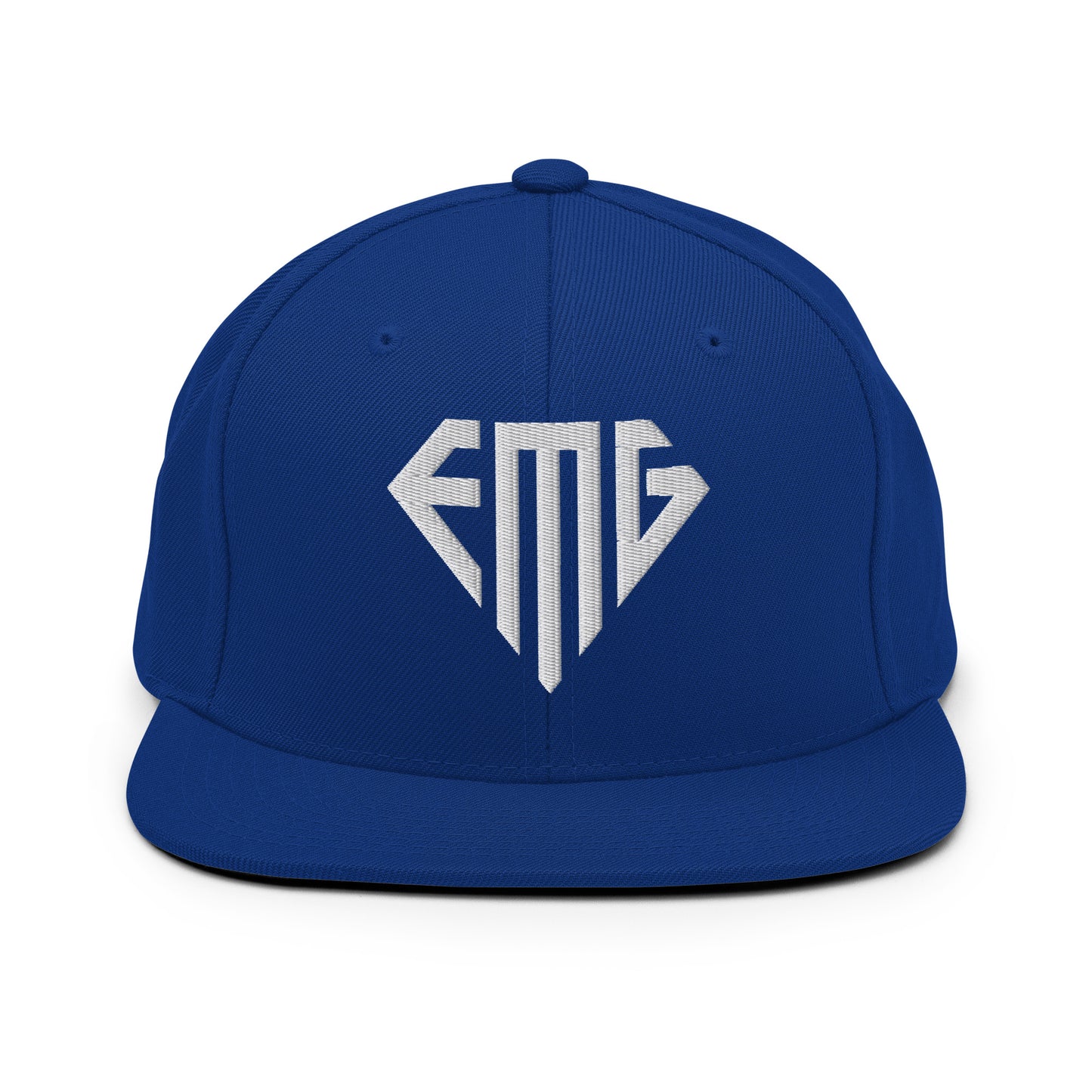 Embroidered <EMG> Logo Snapback Hat