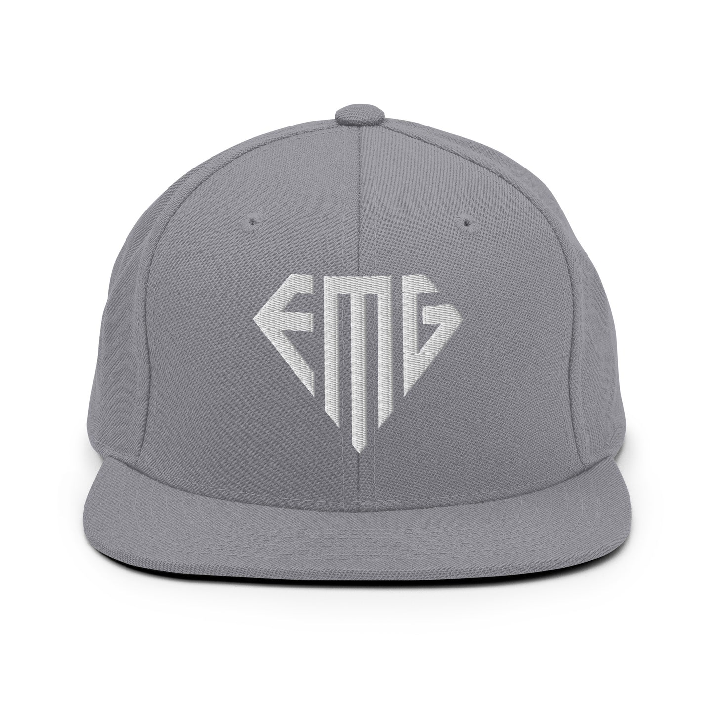 Embroidered <EMG> Logo Snapback Hat