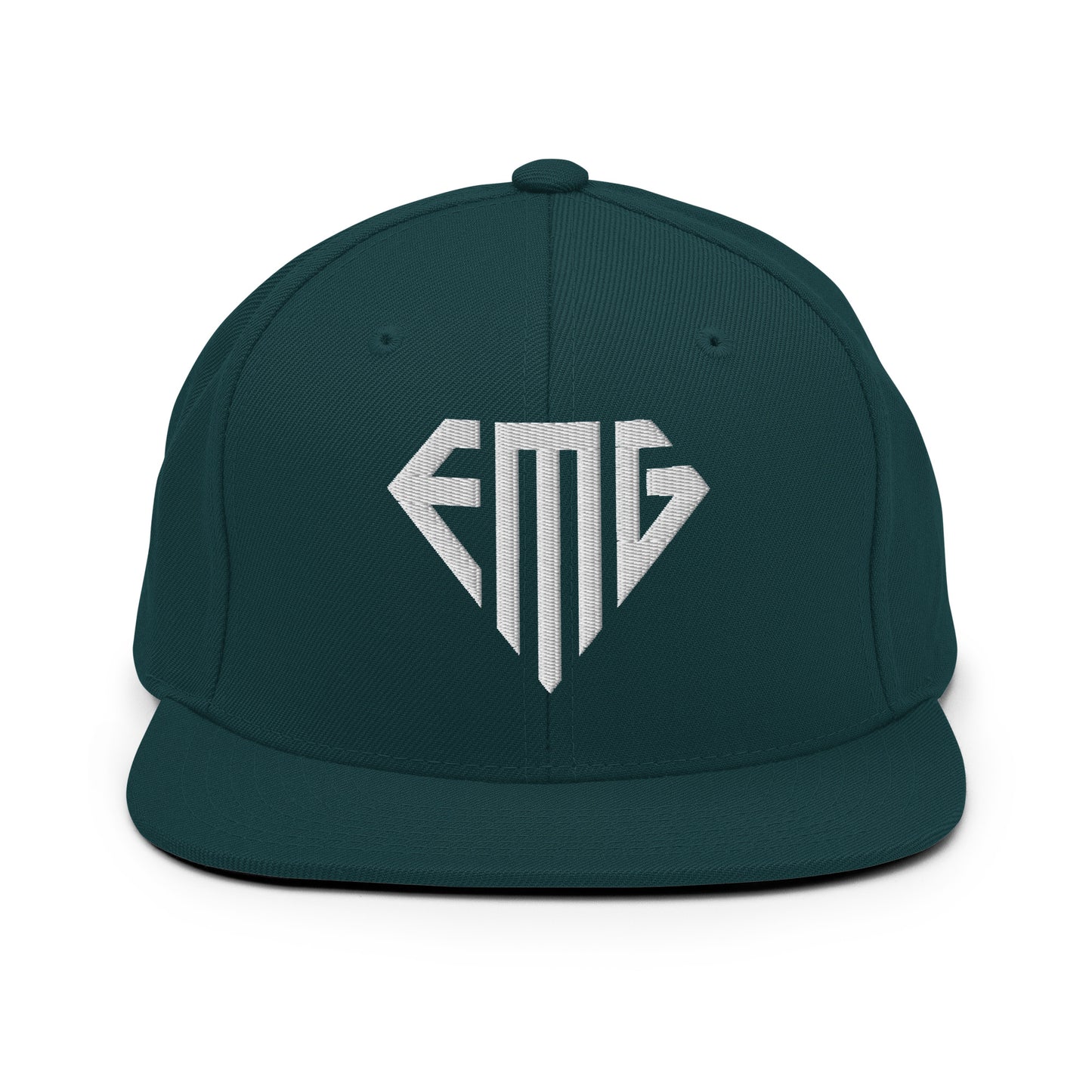 Embroidered <EMG> Logo Snapback Hat