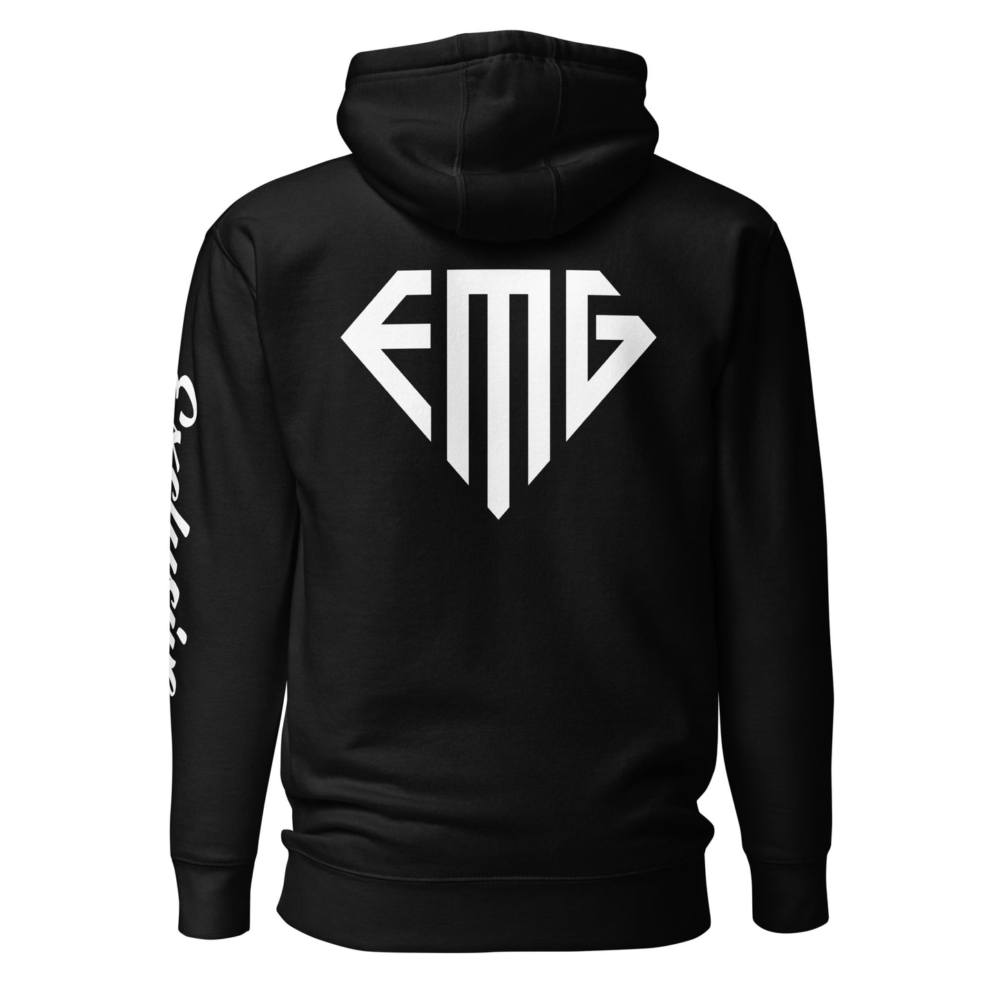 White <EMG> Back / Exclusive Arm Hoodie