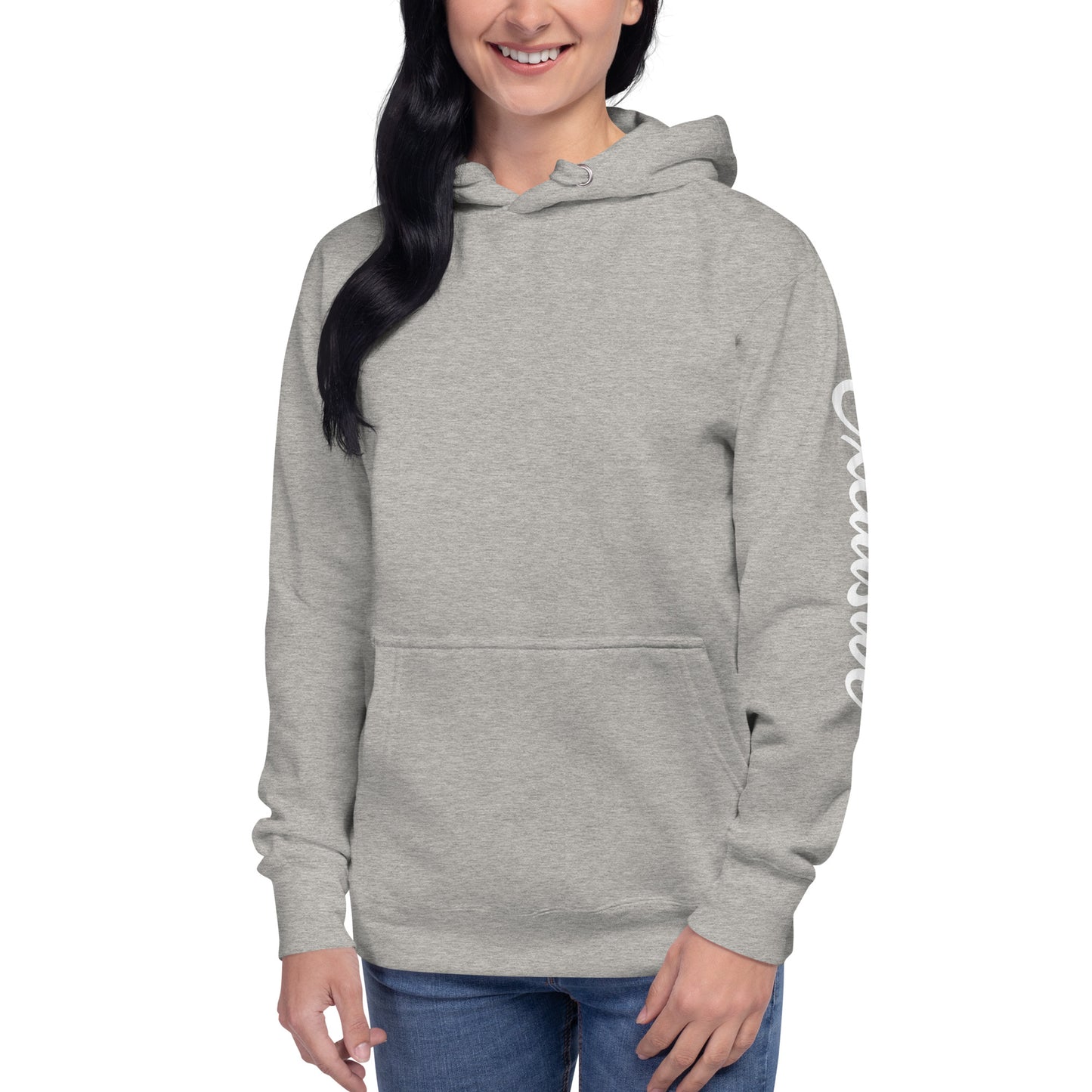 White <EMG> Back / Exclusive Arm Hoodie