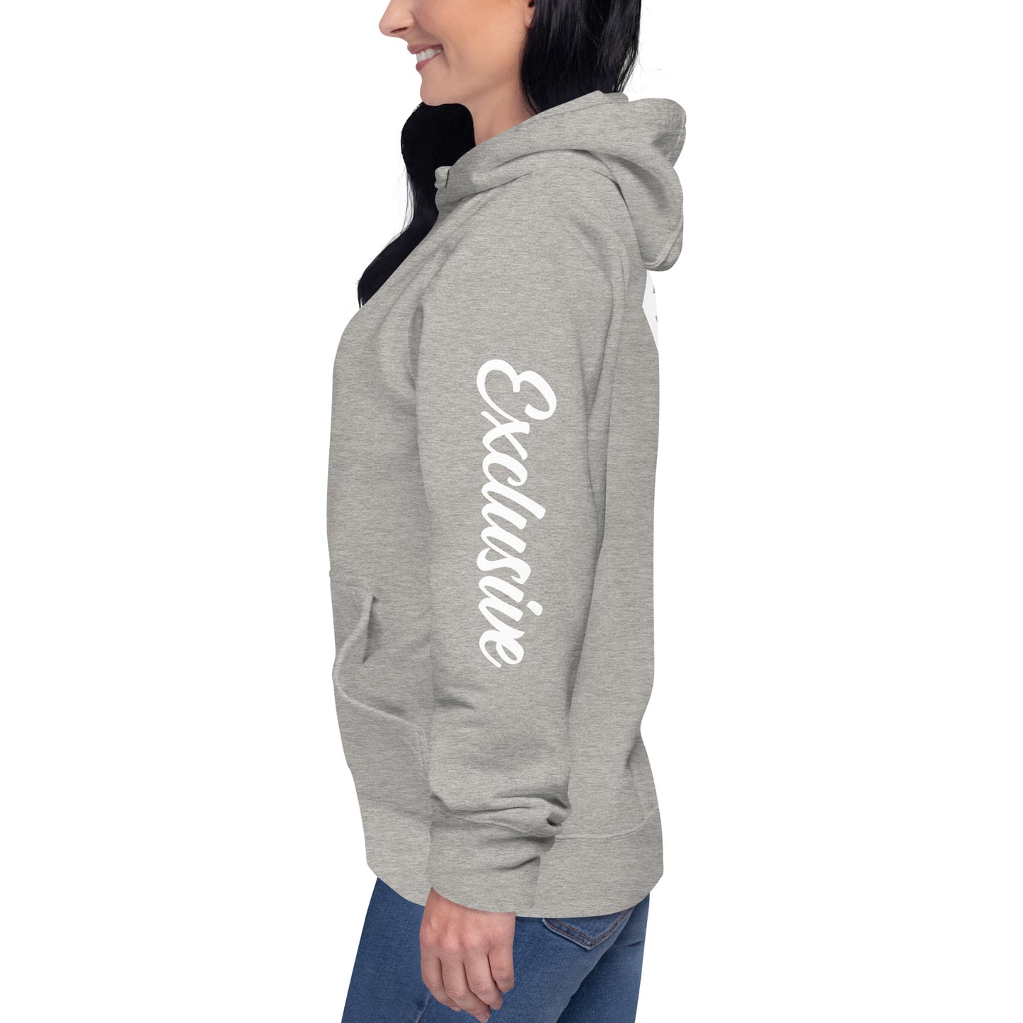 White <EMG> Back / Exclusive Arm Hoodie