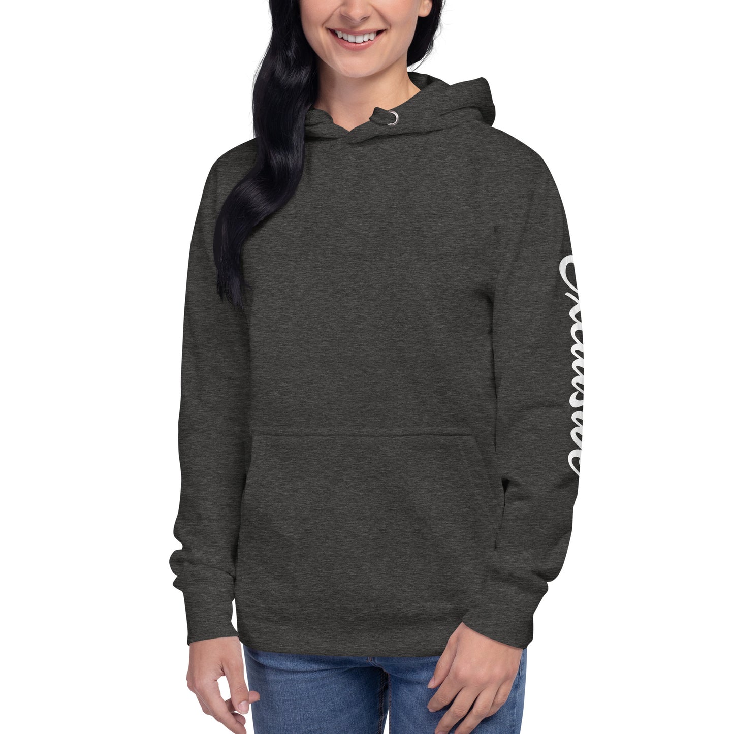 White <EMG> Back / Exclusive Arm Hoodie