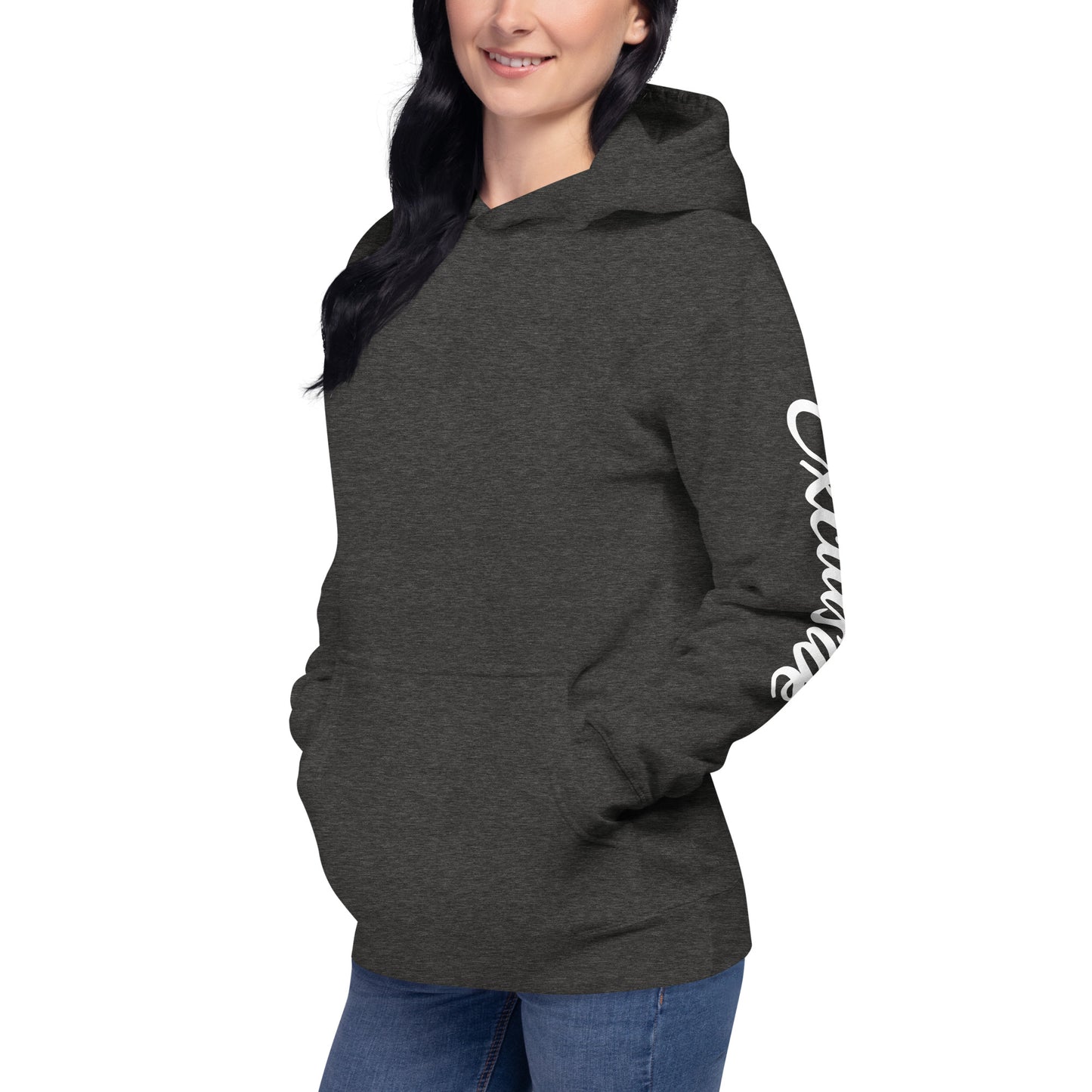 White <EMG> Back / Exclusive Arm Hoodie