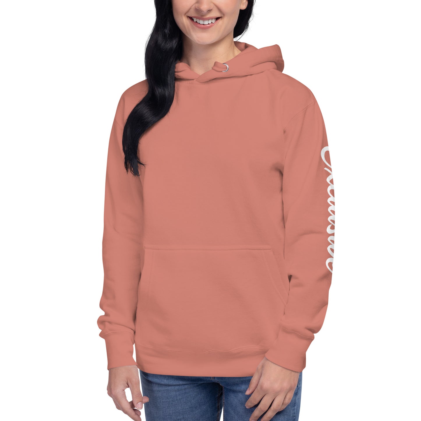 White <EMG> Back / Exclusive Arm Hoodie