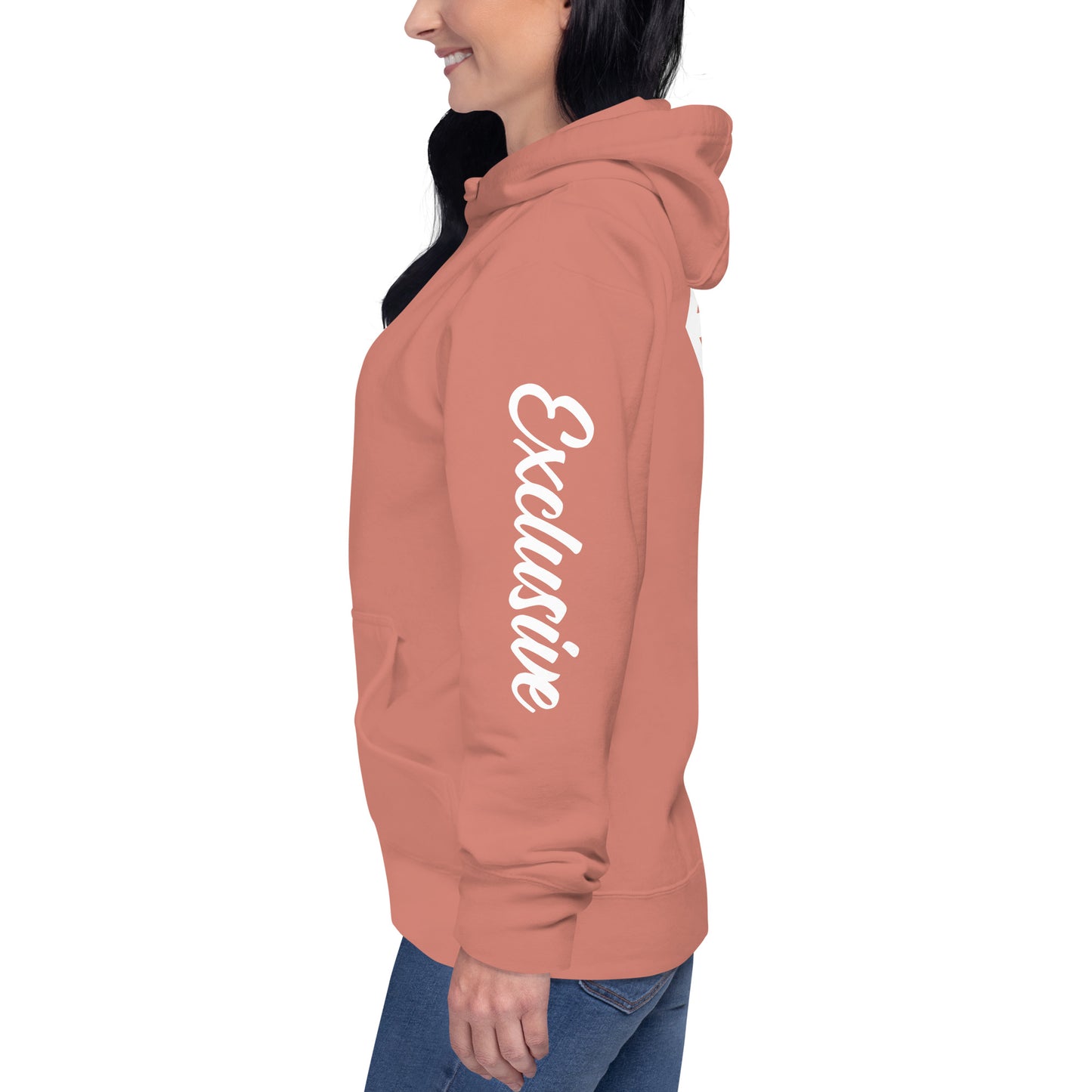 White <EMG> Back / Exclusive Arm Hoodie
