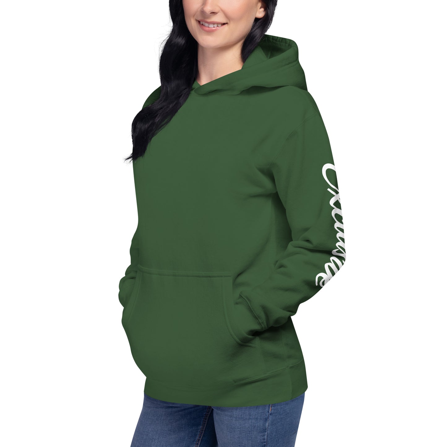 White <EMG> Back / Exclusive Arm Hoodie