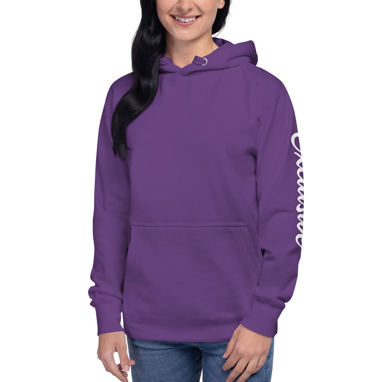 White <EMG> Back / Exclusive Arm Hoodie