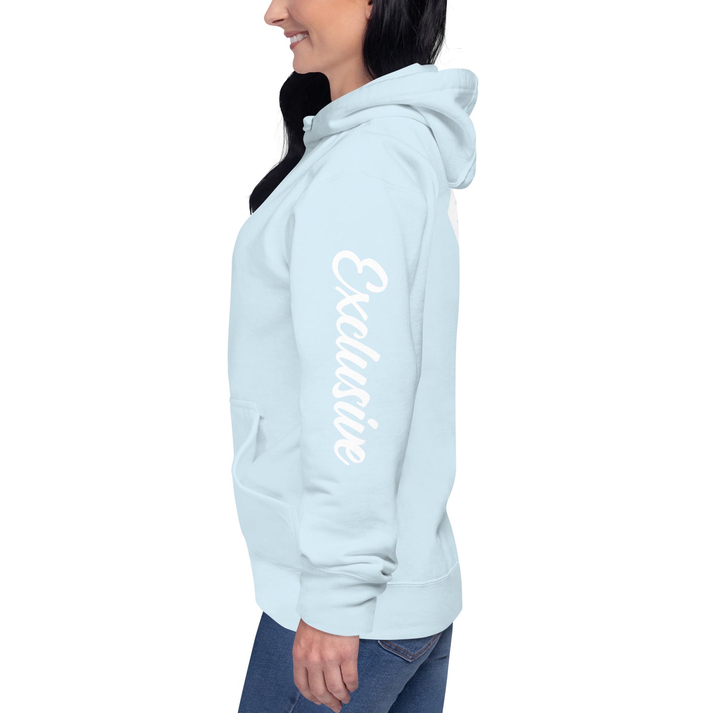 White <EMG> Back / Exclusive Arm Hoodie