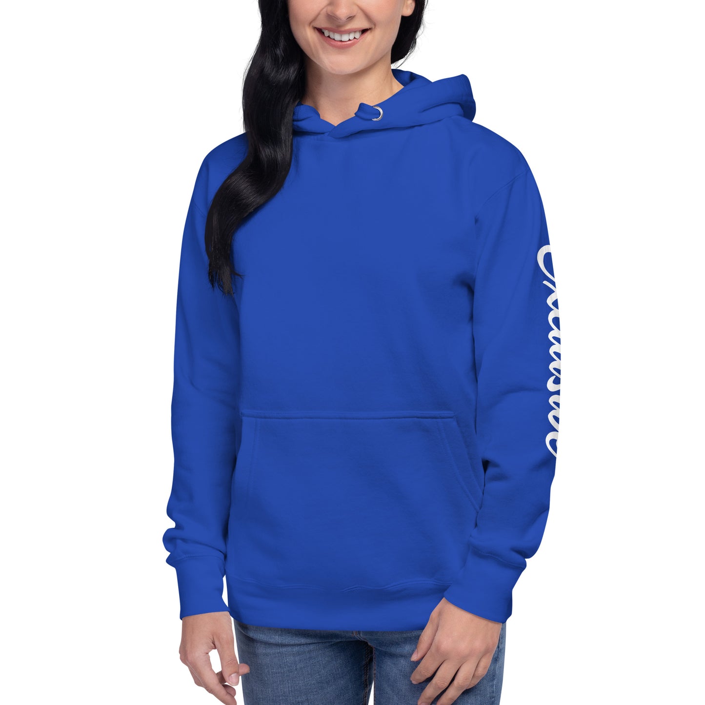 White <EMG> Back / Exclusive Arm Hoodie