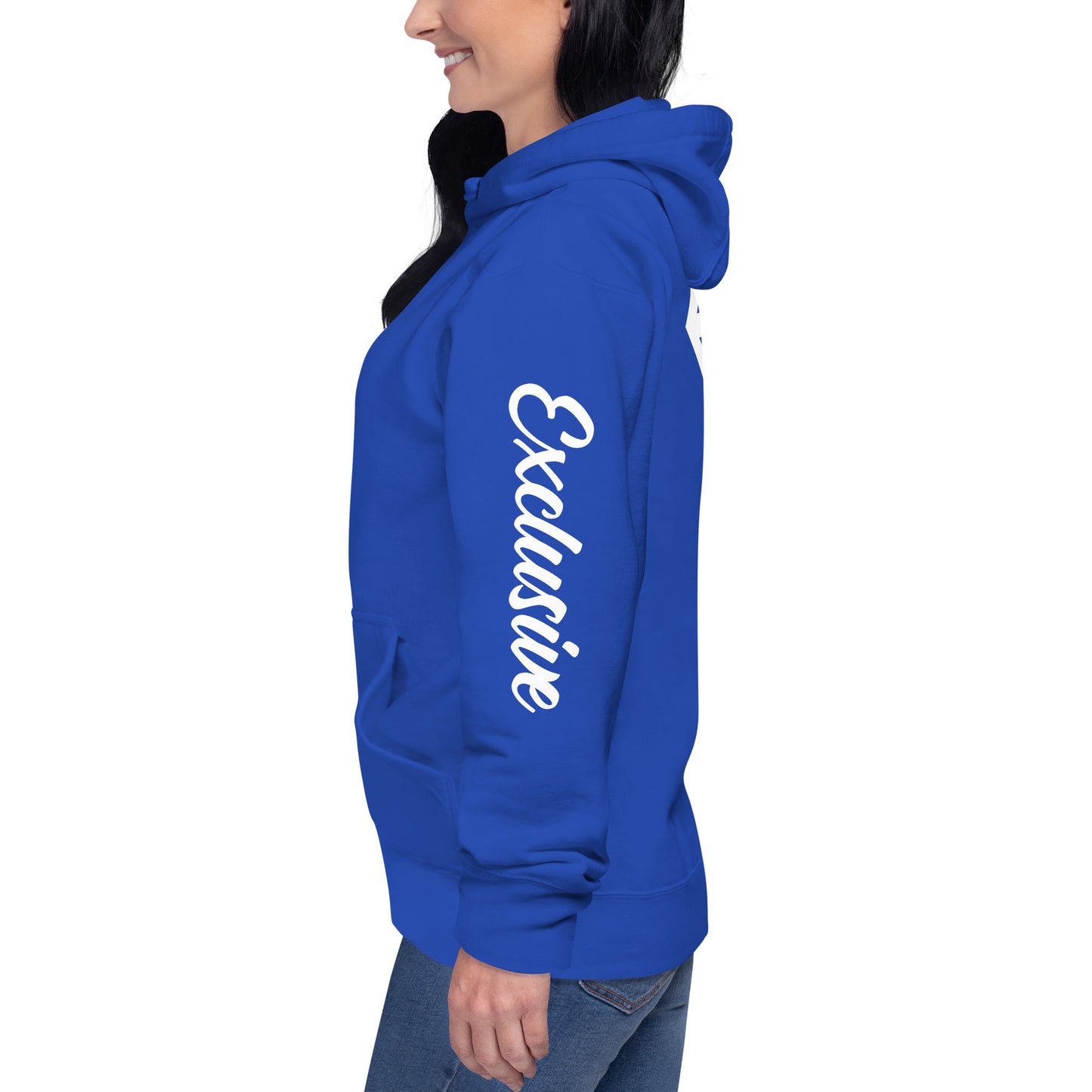 White <EMG> Back / Exclusive Arm Hoodie