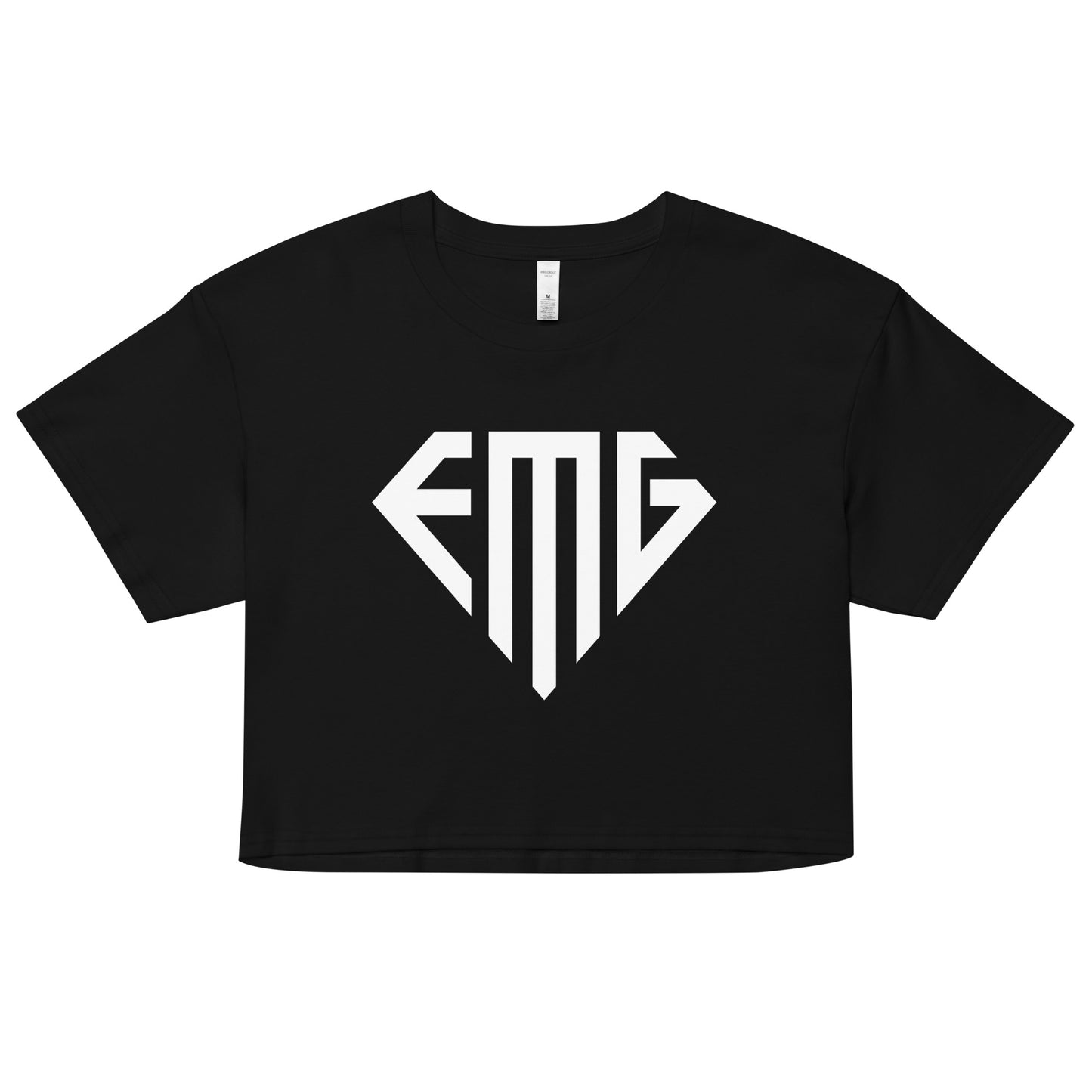 Women’s White <EMG> Logo Crop Top