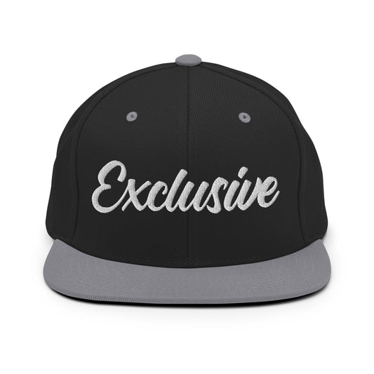 White Embroidered Exclusive Snapback Hat