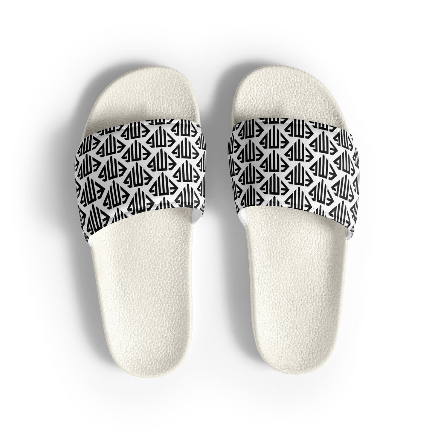 Black <EMG> Logo Pattern Men’s Slides
