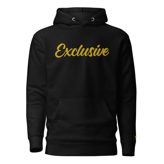 Classic Black & Gold Exclusive Embroidered Hoodie
