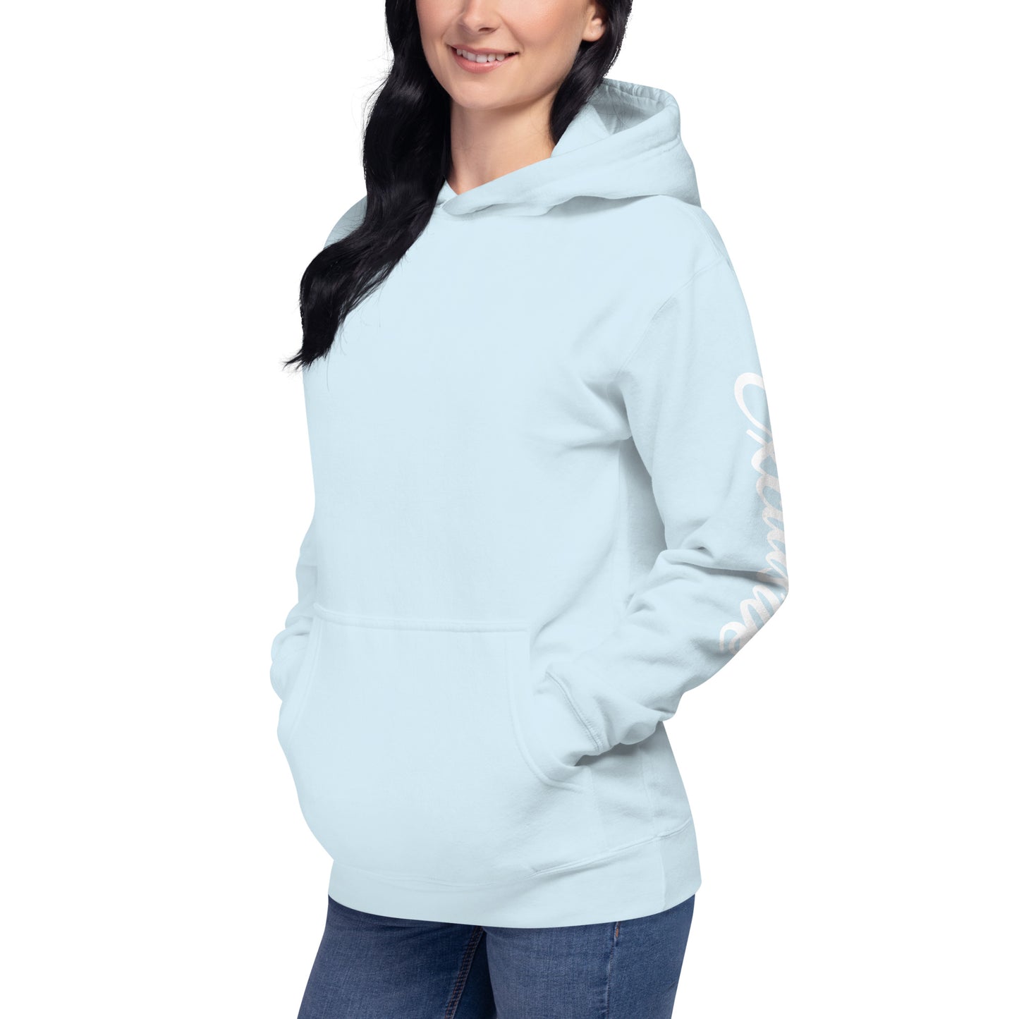White <EMG> Back / Exclusive Arm Hoodie
